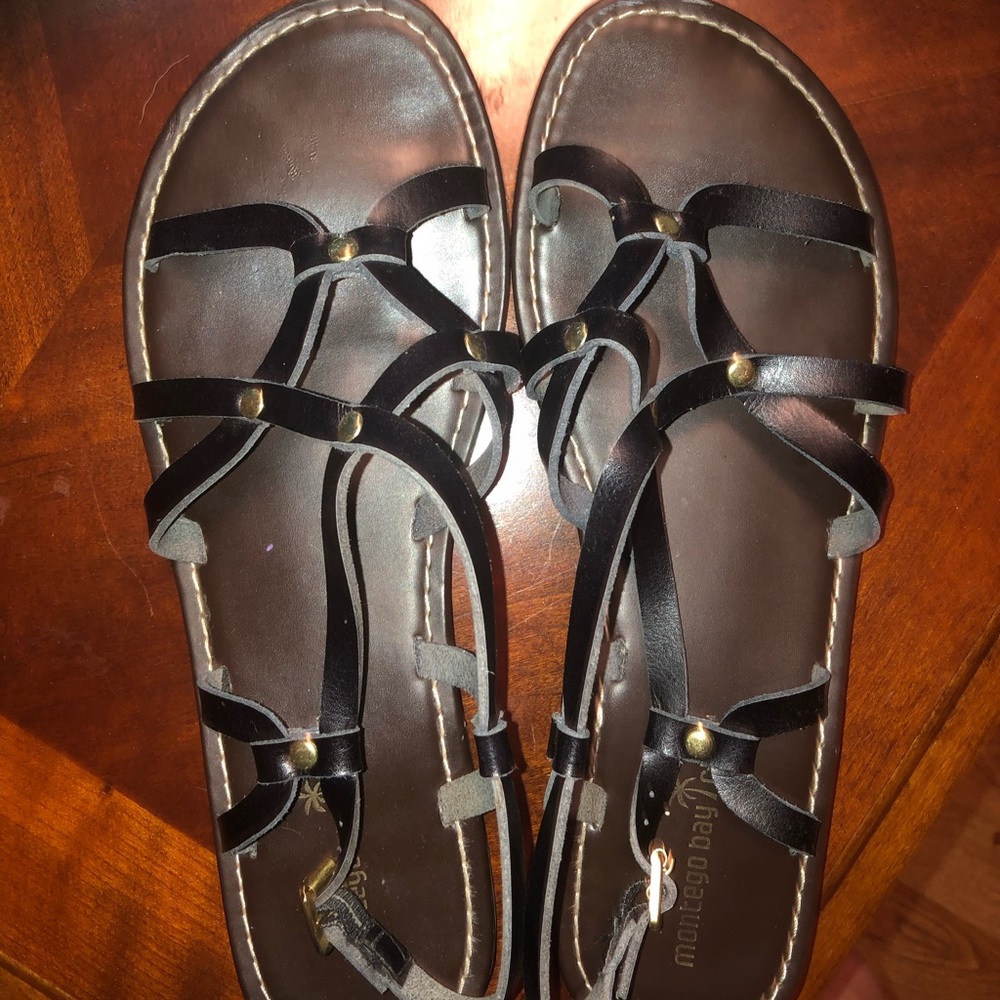 Montego Bay Club Size 11 Black Sandals
